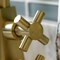 Kingston Brass Two-Handle Single-Hole Bathroom Faucet with Push Pop-Up, Brushed Brass KS2297DX - alternate 4